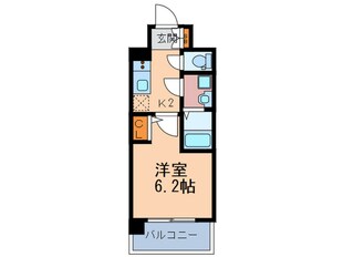 ｴｽﾘｰﾄﾞ梅田ｸﾞﾚｲｽ(904)の物件間取画像